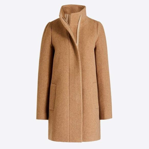 J. Crew City Coat in Camel Brown Size 2 Petite - Picture 1 of 13